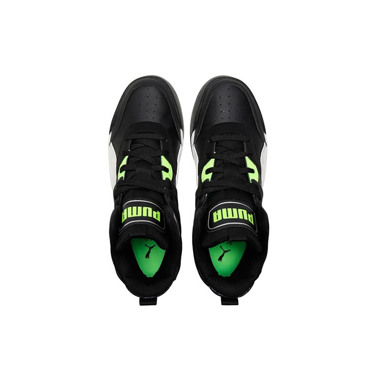PUMA Unisex Black Backcourt Mid Cyber week Mid Top Sneakers 381129-02
