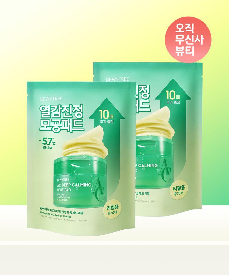 [Total 140 Sheets] AC Deep Soothing Pore Pads 70 Sheets (2 Refills)
