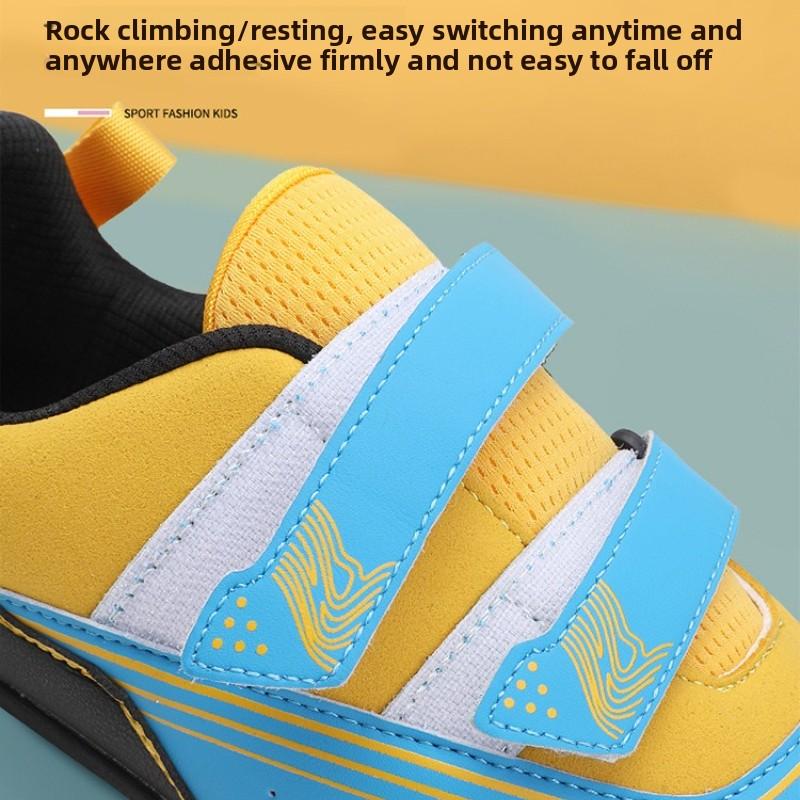 Kids Rock-Climbing Shoes Professional Outdoor Beginners Mesh Non-slip Parent-child Rock-Climbing Bouldering Training Sneakers
