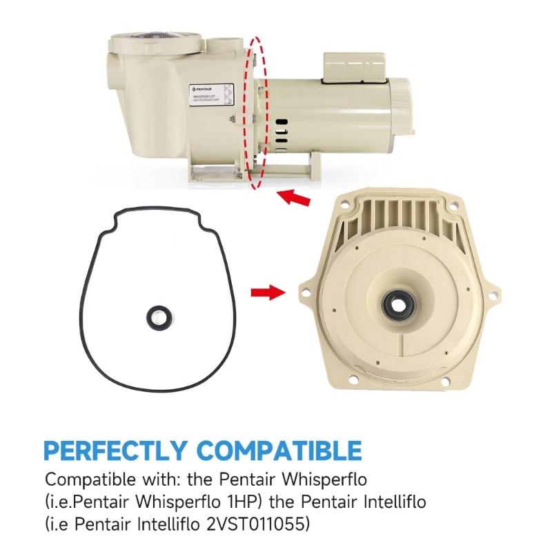 Pool Pump Seal Plate Includes Gasket and Shaft Seal 074564 Pool Pump Seal Board for Efficient Leak Prevention
