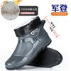 Rain shoes men's trend fashion non-slip short tube kitchen work fishing warm waterproof rain boots car wash water shoes rubber overshoes