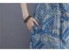 Retro Print Ethnic Style Plus Size Cheongsam Dress for Women