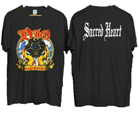 Vintage Dio Shirt 1985 Sacred Heart Concert T-Shirt Double Sided