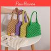 Urban Minimalist Style Woven Bag Wholesale Cotton Rope Women's Bag Medium Size Available In Various Colors Characters)