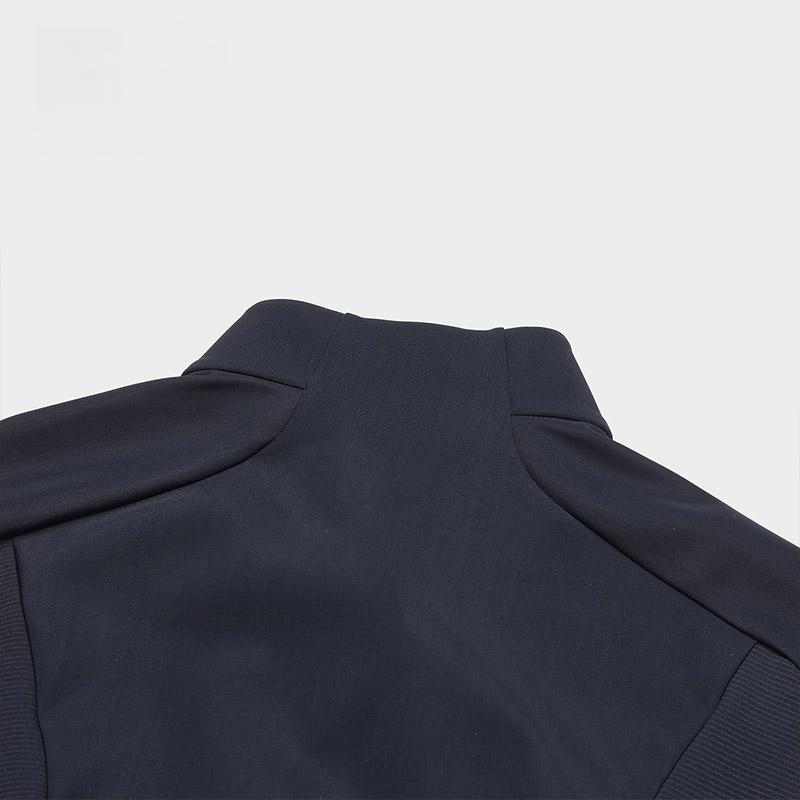 Fila Golf Series Solid Color Stand Collar Elite Knitted Jacket Men Jackets Navy-Blue A11M415502F-NV