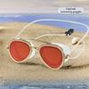 Mens Womens Retro HD Swimming Goggles Full View Anti-Fog Soft Comfortable Swim Goggles for Adults