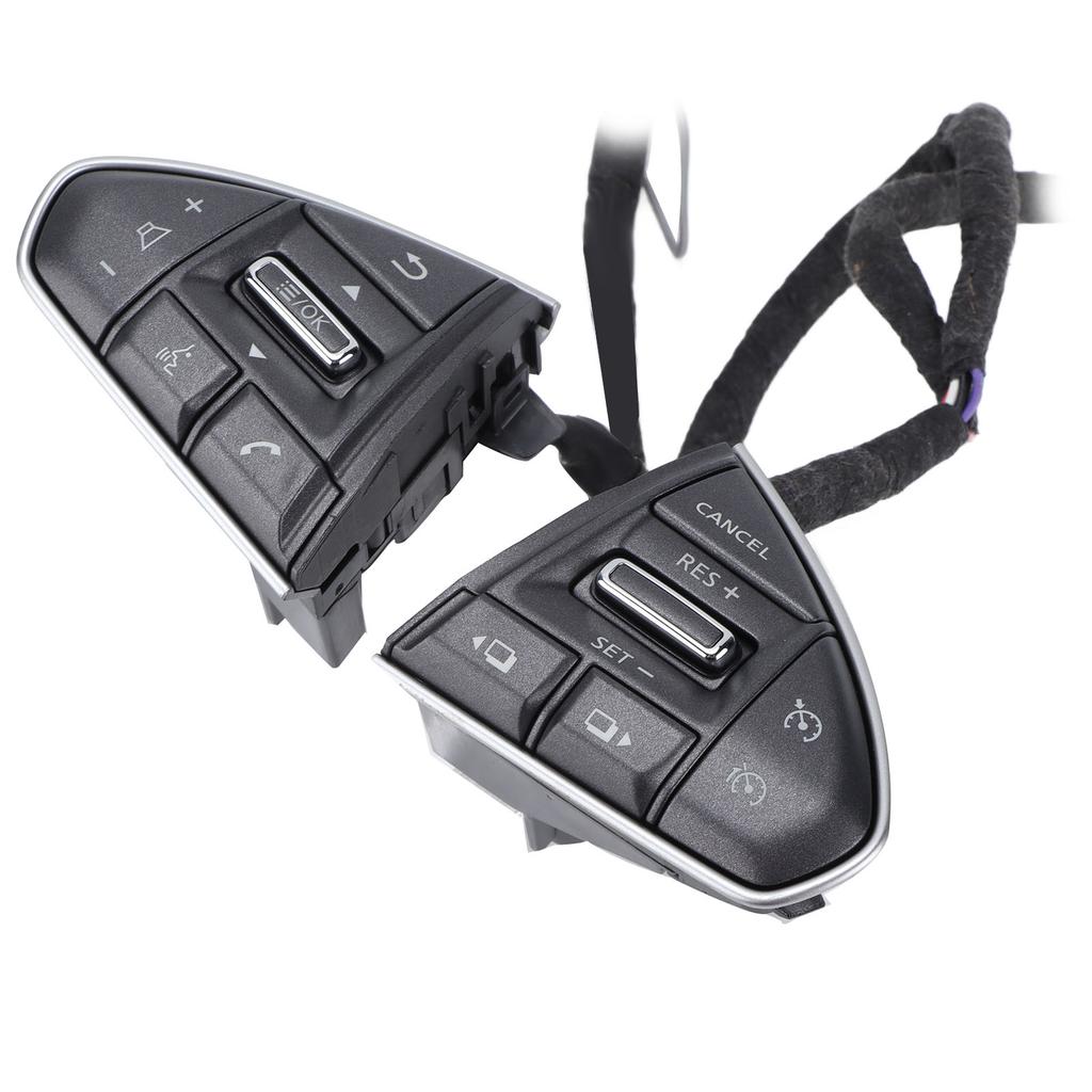 Multifunctional Steering Wheel Swith Control Button Matte Paint Replacement for Nissan Bluebird Sylphy 2016‑2019