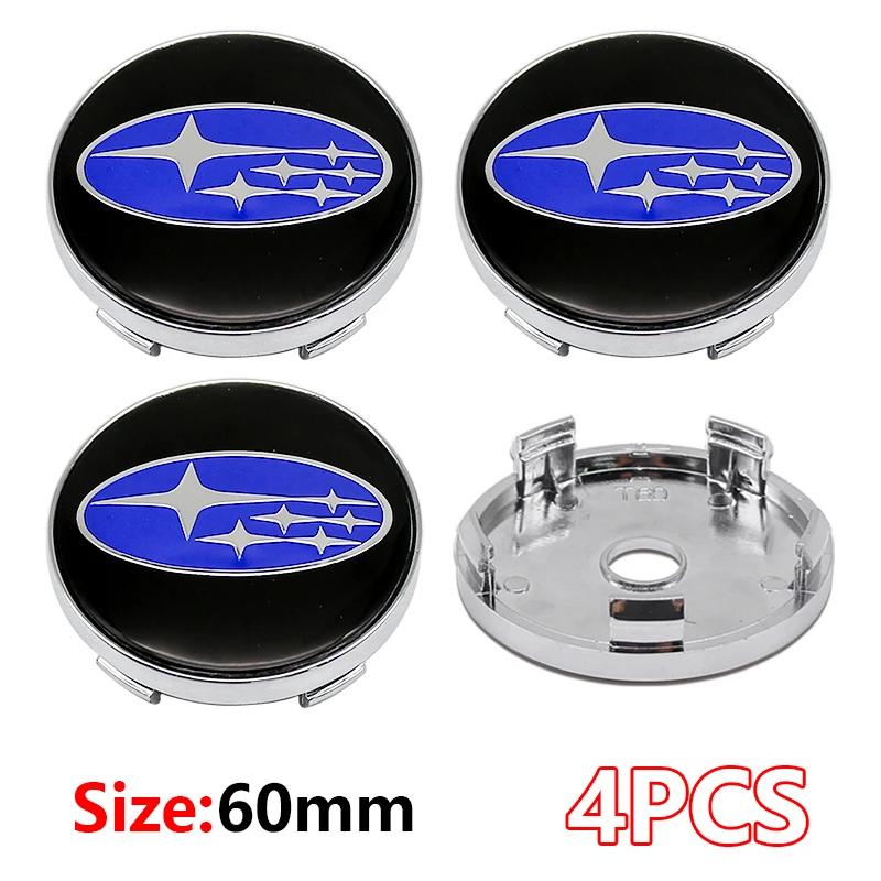 60mm Wheel Center Hub Cap Emblem Badge for Subaru Forester Outback Crosstrek XV Impreza WRX BRZ Legacy STI etc Cover
