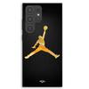 Case For Samsung Galaxy S23 Ultra Jordan Logo 23 Nike Basketball Golden Color Maniacase