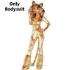 Gold Plush Golden Lion Black Bear Costume Halloween Animal Cosplay Clothing