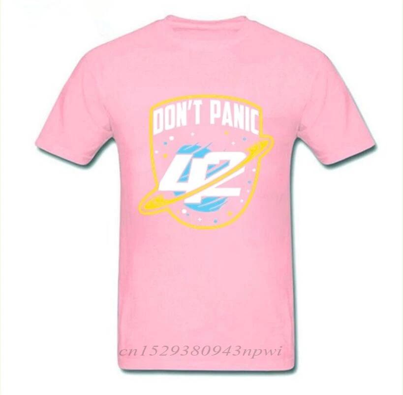2024 Fashion Custom T shirt dont panic sci-fi 42 Hitchhiker Guide To The Galaxy T-shirt Retro Science Guide Tshirt camiseta