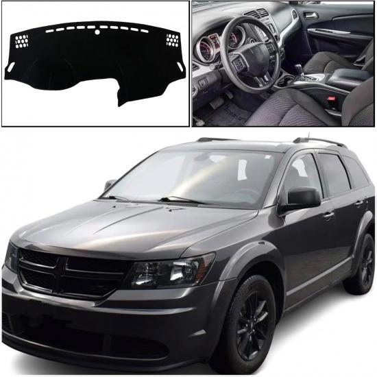 Dash Mat Cover Interior Center Console Compatible with Dodge Journey 2011 2012 2013 2014 2015 2016 2017 2018 Dashboard Mat Covers Accessories