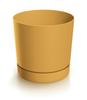 Round Pot Tubo P 240 with Saucer | Mustard