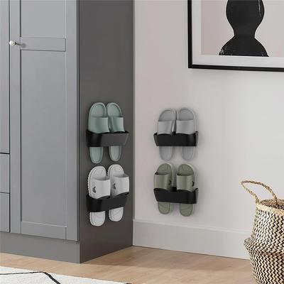 ABNO-Wall Shoe Holder, Wall Mounted Shoe Rack With Self-Adhesive And Drilling,Shoe Rack For Wall Mounting For Motorhome,Home