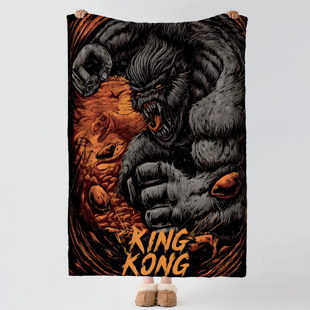 movie K-King Kong-g Throw Thick Comfort Flannel Quilt, Multi-scene Use Indoor Outdoor Daily Nap