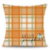 Autumn Pumpkin Decorative Pillowcase Pumpkin Thanksgiving Blessing Autumn Flowers Pillowcase Home Decor 18 X 18 Inches