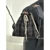 Japanese lazy wind canvas bag women's autumn and winter new simple niche drawstring backpack student class schoolbag