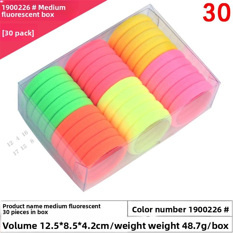 High-elasticity Box Towel Hair Band Fresh Hyuna Colorful Hair TieTowel Band Candy-colored Rubber Band