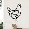 Vintage Iron Metal Chicken Wall Art Farmhouse Rustic Home Decor