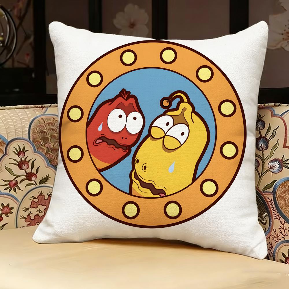 Llarva ANIMATION Pillow Case Pillowcase Doublesided Printed Sofa Cushion Bedroom Headboard Pillow