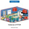 Children's 3D Cardboard Puzzle: Small House Furniture Model