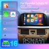 Autoradio Multimédia Android 16 Carplay Auto Pour Hyundai SONATA NF 2004 - 2008, Autoradio Stéréo Plug and Play, Navigation