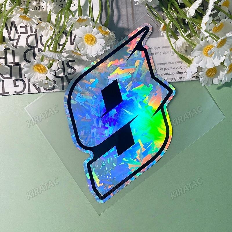 1PC 0 To 9 Arabic Numerals Holographic Carbon Fiber Motorcycle Stickers Waterproof Motorbike Front Fairing Scooter Vinyl Decals