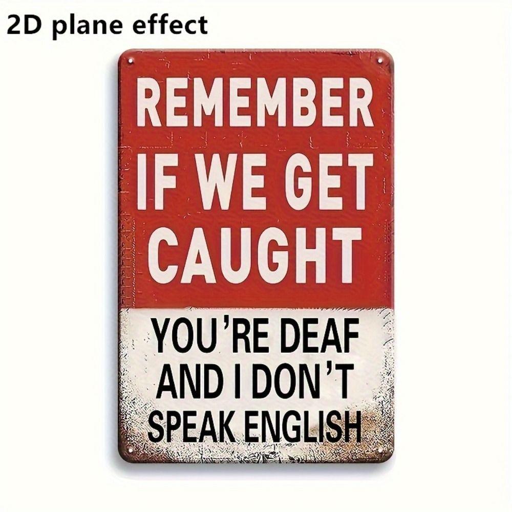 Vintage Metal Sign Leave No Evidence Detective Bathroom Humor Decor 20x30cm
