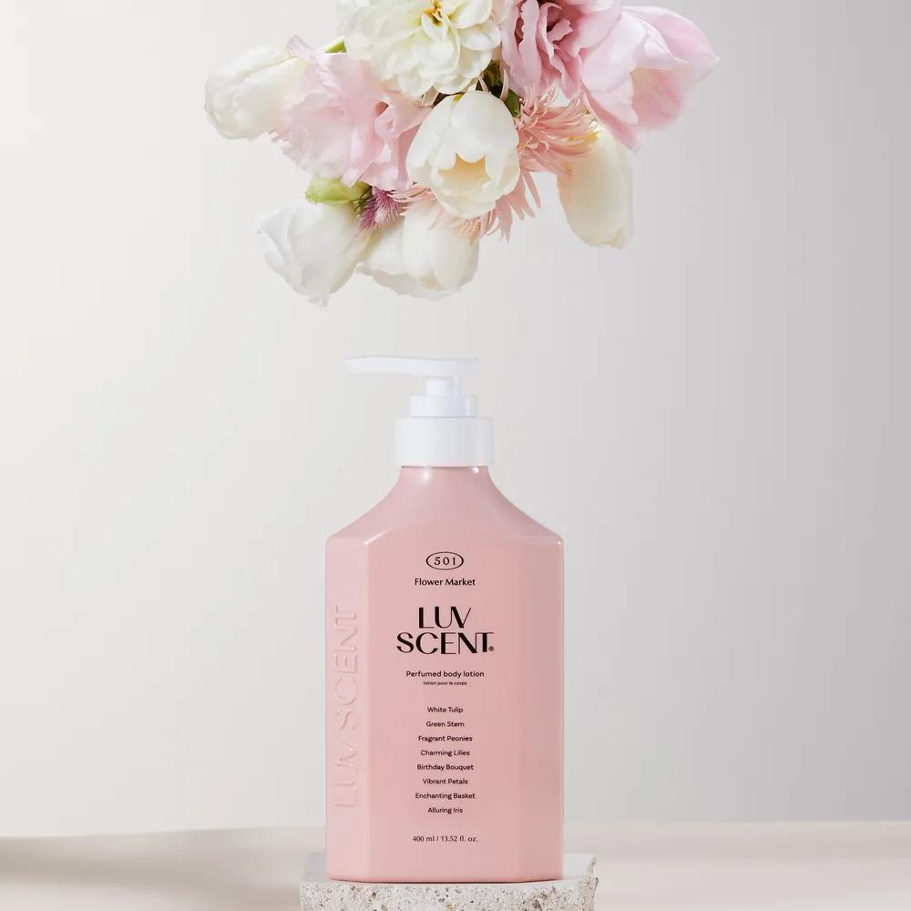 LUV SCENE Body Lotion 400ml (Flower Market/White Tulip)