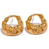 Yhpup Bag Shape Creative Stainless Steel Metal Statement Stud Earrings 18K Gold Color Plated High Quality Unusual Jewelry