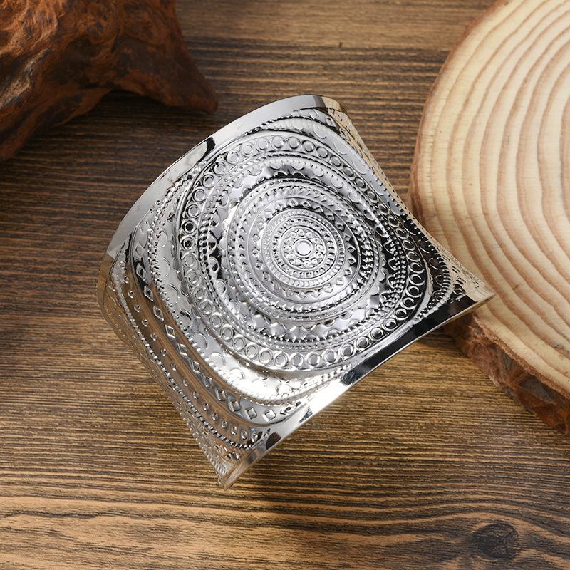 Wide version bracelet retro bohemian exotic pattern bracelet niche personality bracelet accessories women