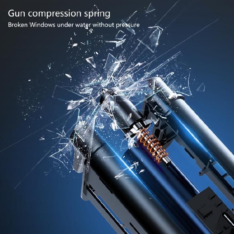 Multifunktionale Auto-Rettungs-Gadgets mit hellem LED-Taschenlampen und Fensterhammer für sicheres Reisen und Outdoor-Abenteuer