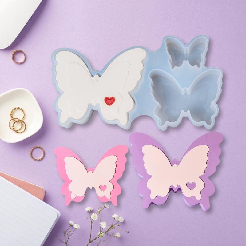 Silicone Moulds Handmade Ornament Molds Love Butterfly Epoxy Resin Molds Soap Molds Plasters Molds Castings Molds