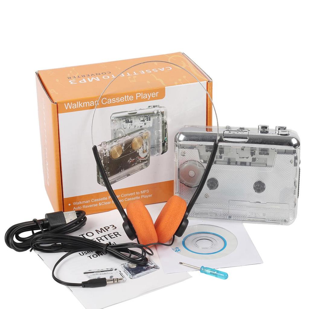 Transparent Classic Cassette To MP3 Player with Type-C Interface