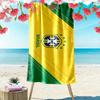 Brasilien Nationalmannschaft Print Strandtuch, Großes Weiches Schnelltrocknendes Handtuch für Strand Camping Schwimmen