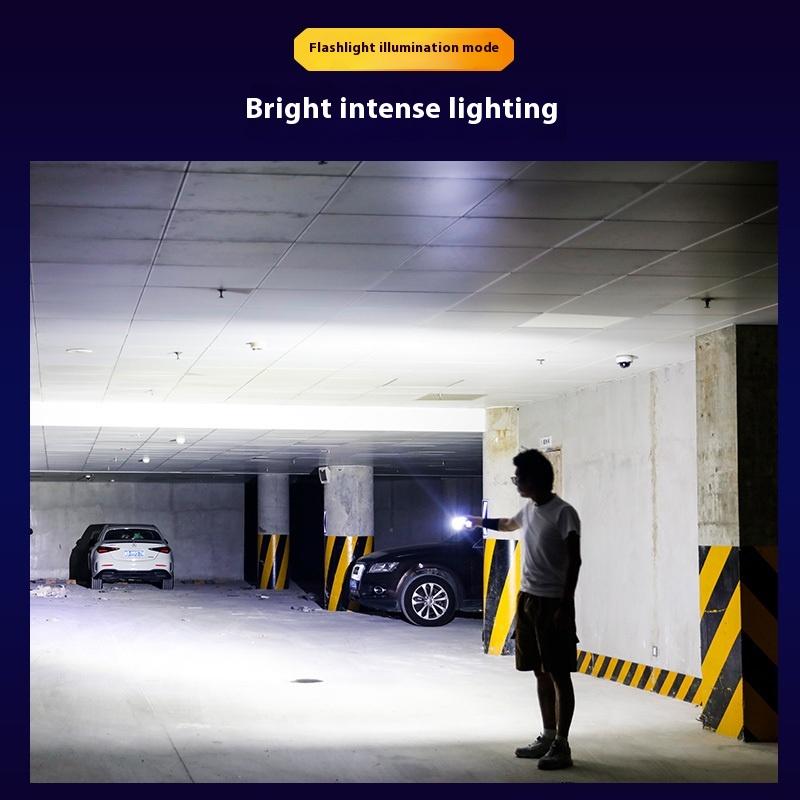 Outdoor Multi-Functional Portable Miniature High-Brightness Rechargeable LED Flashlight With Strong Magnetic Work Light