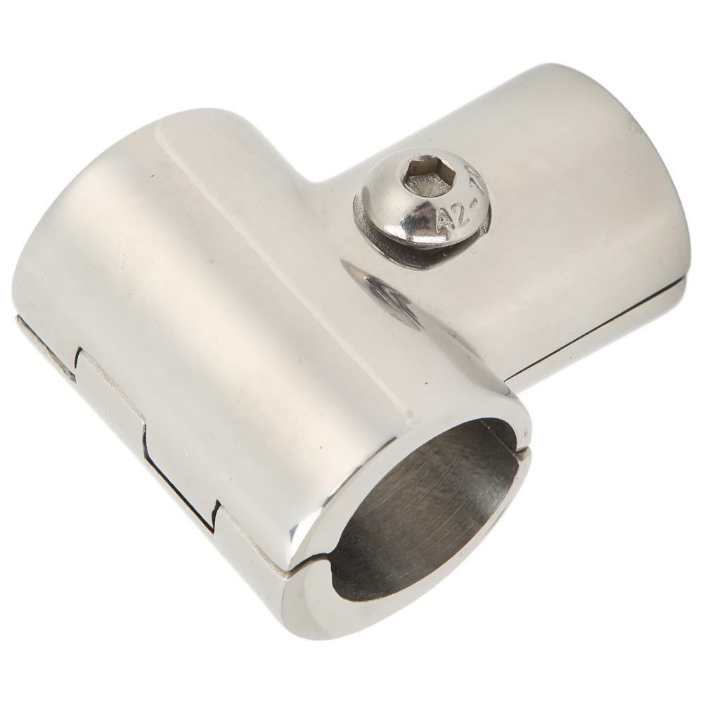 25mm Tube Boat Hand Rail Fitting 90 Degree 3 Way Hinged Tube Fitting Tee Split Connector  Yachts
