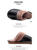 Unisex Genuine Leather Cowhide Slippers: Non-Slip, Warm Indoor Cotton Slippers for Autumn and Winter