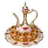 Elegant Zinc Alloy Shot Glass Set With Decanter - 8-Piece European Style Barware Whiskey Vodka Sake