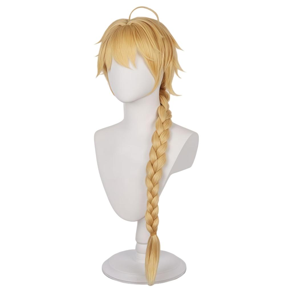 Genshin Impact Traveler Sora Cosplay Wig with for School Cultural and Photo Disguise Yourself Wig, Heat-Resistant, Net, Events, Festivals, Festivals,