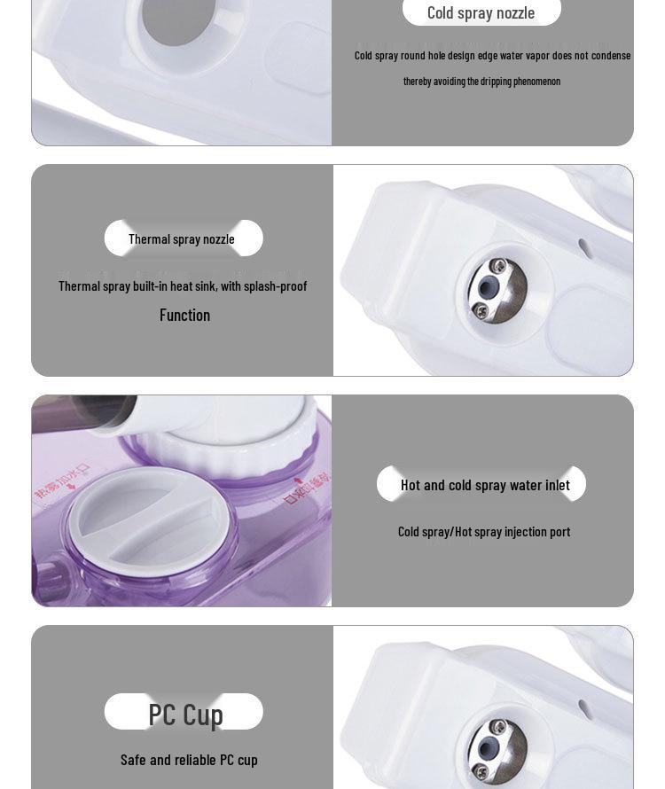 Dual Tube Hot & Cold Beauty Sprayer for Facial Care, Hydration, and Moisturizing In Salons