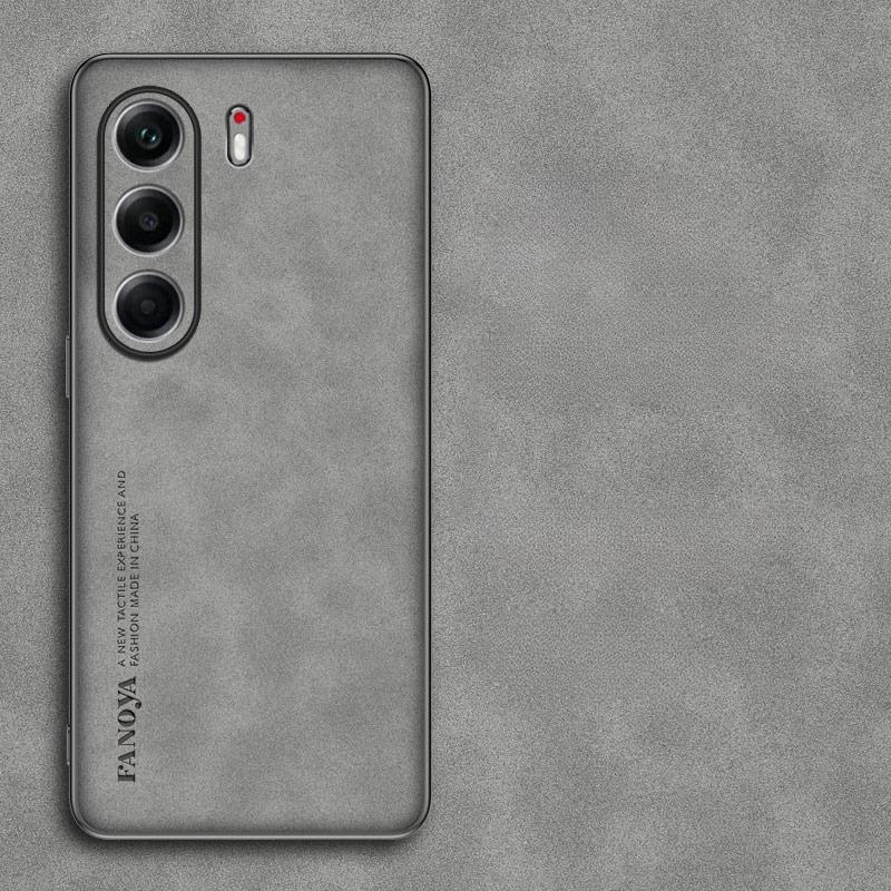 

Чехол для TECNO CAMON 40 Pro из овчины и искусственной кожи, противоударный чехол для TECNO CAMON 40 40Pro, матовый мягкий силиконовый бампер Tecno Camon 40 Pro серый