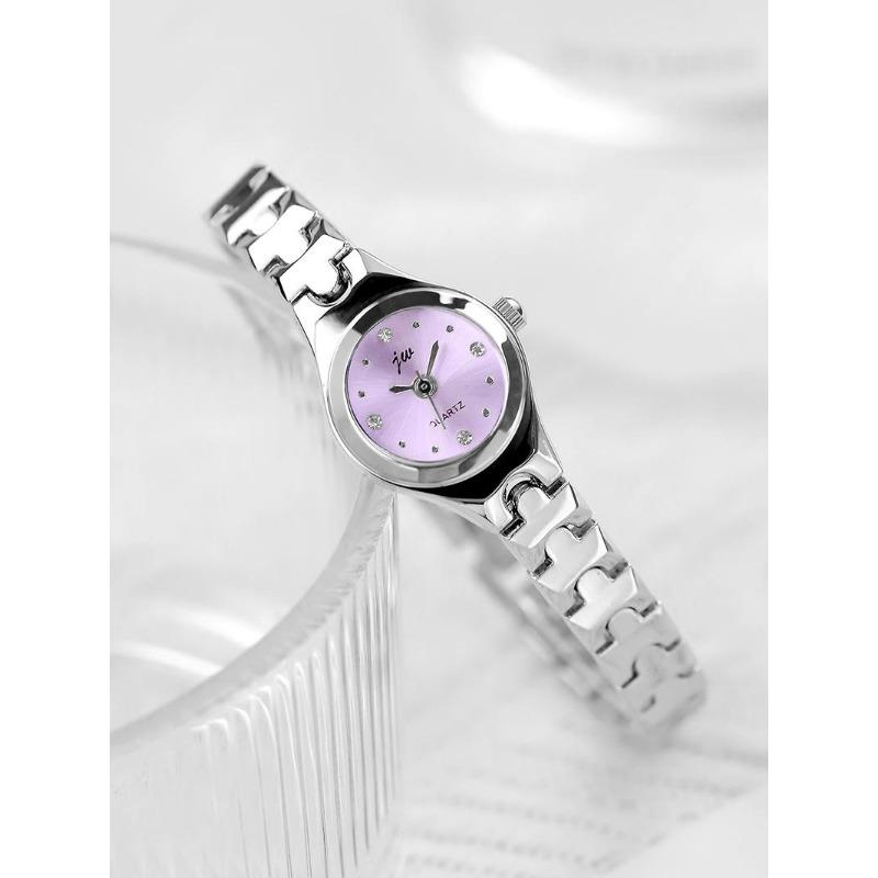 

UTHAI Часы для женщин Легкий люксовый бренд Изысканный и компактный браслет из сплава Модный тренд Студенческие часы с бриллиантовой инкрустацией Кварцевые часы