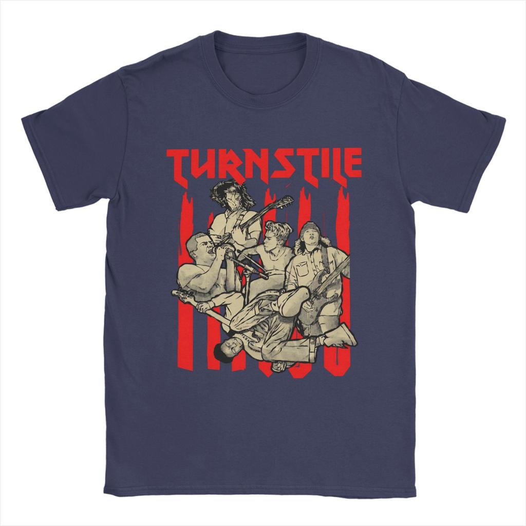 Turnstile TShirt Summer Cotton T Shirts For Unisex Trendy Cool Printed Tshirt Short Sleeves Vintage Top Tees