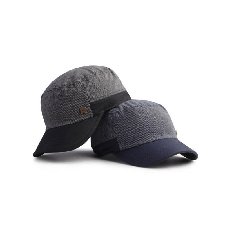 

Oversized striped two-tone military cap outdoor cotton hat XL