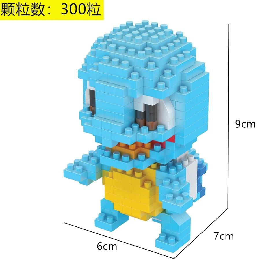 Pokemon Micro Building Blocks Marowak Jigglypuff Gengar Mudkip Piplup Raichu Gyarados Pikachu Mini Brick Figures Toy  For Kids