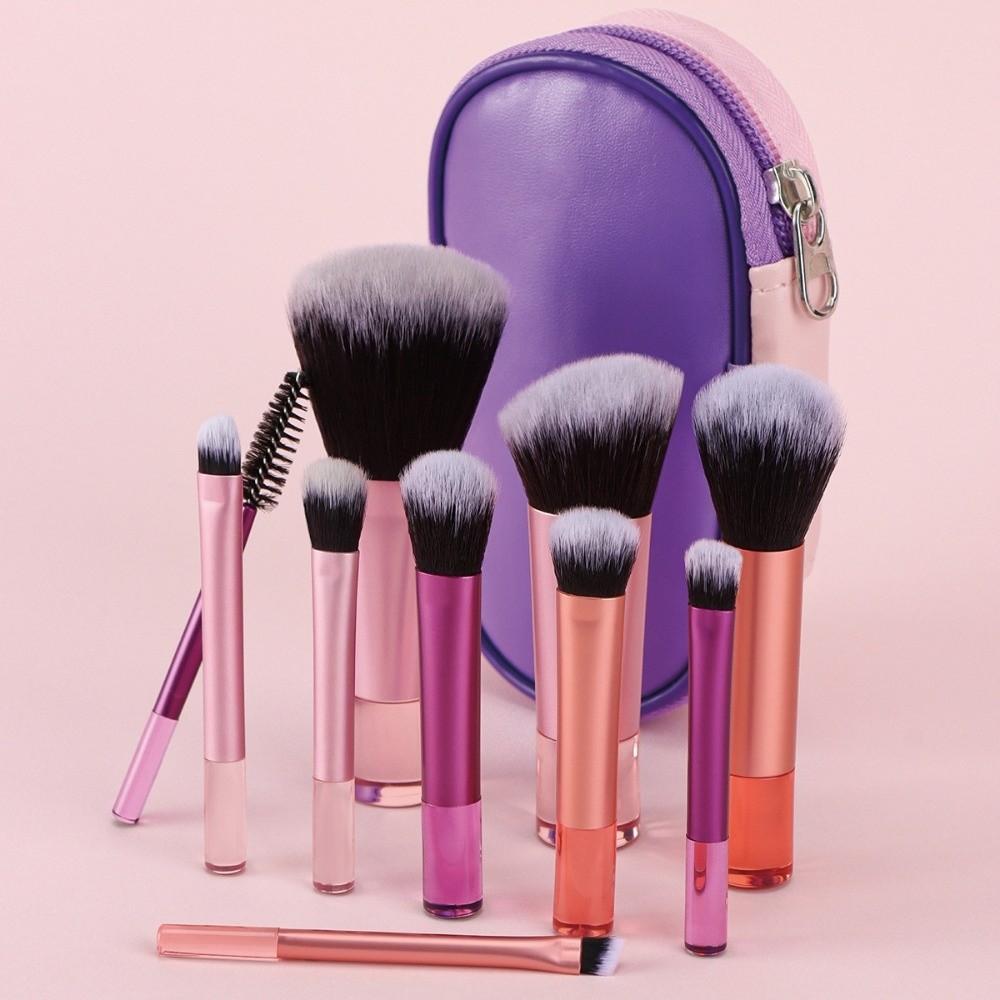 Makeup Tools Mini Makeup Brush Set with Bag Cosmetic Brush Set Eyeshadow Powder Brush Women