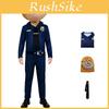 Zootopia Polizist Cosplay Kostüm Mit Krawatte Und Maske Für Kinder Und Erwachsene