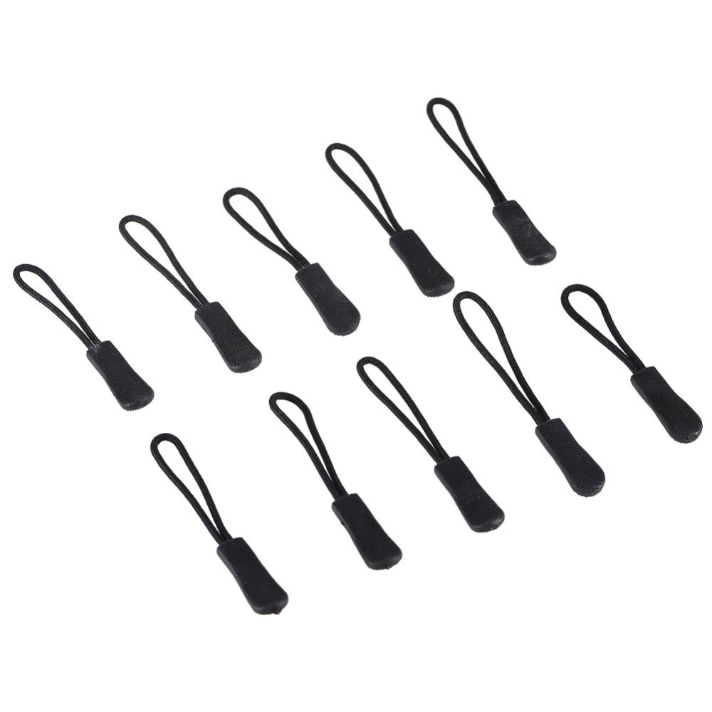 150 Pcs Strong Polyester Cord Zipper Pulls Lock Mechanism Slider Cord Rope Puller  for Bag