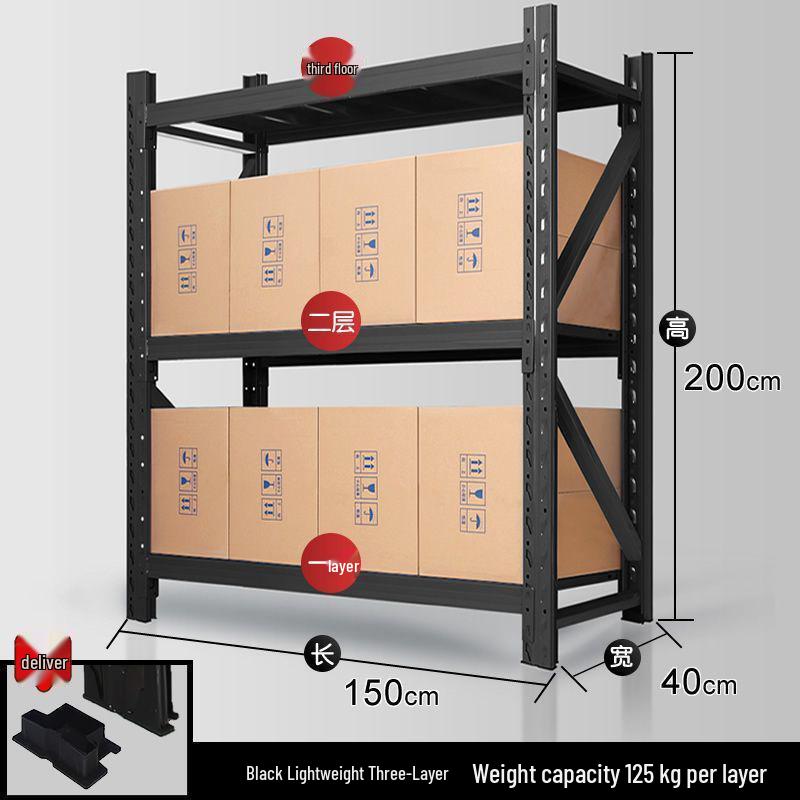 Multilayer Iron Cargo & Display Shelves for Storage